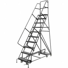 TRI-ARC - Rolling & Wall Mounted Ladders & Platforms Type: All-Directional Ladder Style: Rolling Safety Ladder - Americas Industrial Supply