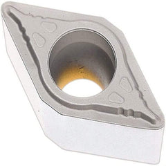 Seco - DCMX32.51 W-F1 Grade TP1501 Carbide Turning Insert - Al2O3 Finish, 55° Diamond, 3/8" Inscr Circle, 5/32" Thick, 1/64" Corner Radius - Americas Industrial Supply
