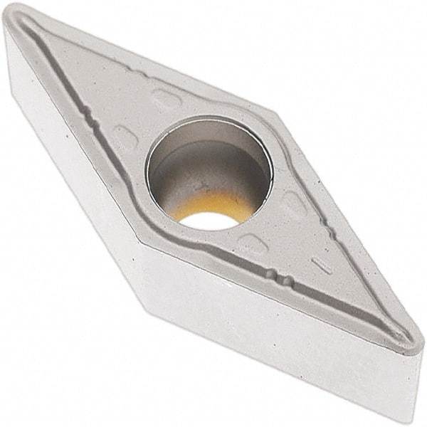Seco - VBMT333 F1 Grade TP2501 Carbide Turning Insert - Al2O3 Finish, 35° Diamond, 3/8" Inscr Circle, 3/16" Thick, 3/64" Corner Radius - Americas Industrial Supply
