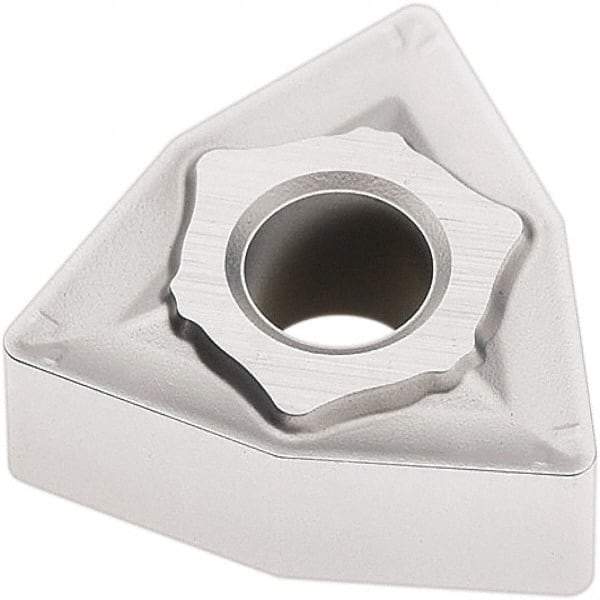 Seco - WNMG432 MR6 Grade TP2501 Carbide Turning Insert - Al2O3 Finish, 80° Trigon, 1/2" Inscr Circle, 3/16" Thick, 1/32" Corner Radius - Americas Industrial Supply
