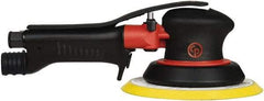 Chicago Pneumatic - 12,000 OPM, 16 CFM Air Consumption, 90 psi Air Pressure, Palm Air Orbital Sander - Round Pad, Hook & Loop Backing, 1/4" Inlet - Americas Industrial Supply