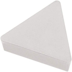 Seco - TPU321 NONE Grade TP2501 Carbide Turning Insert - Al2O3 Finish, 60° Triangle, 3/8" Inscr Circle, 1/8" Thick, 1/64" Corner Radius - Americas Industrial Supply