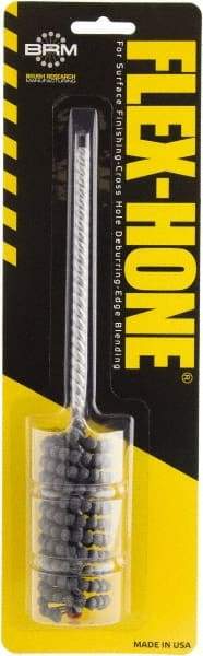 Brush Research Mfg. - 15/16" to 1-1/8" Bore Diam, 180 Grit, Boron Carbide Flexible Hone - Fine, 8" OAL - Americas Industrial Supply