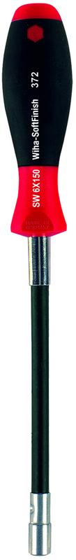 13.0 x 175mm - SoftFinish® Cushion Grip Flexible Shaft Nut Driver - Americas Industrial Supply