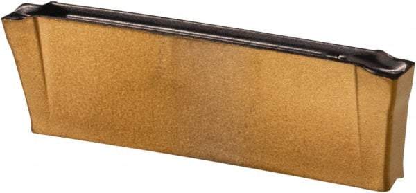 Iscar - DGN2002 JT IC808 Grade, 0.0787" Cutting Width, Carbide Cutoff Insert - 0° Neutral Lead Angle, 0.008" Cnr Rad, TiAlN Coated, Double End - Americas Industrial Supply