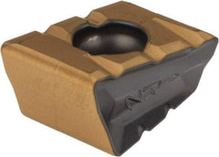 Iscar - T490 LNMT1306 CS Grade IC810 Carbide Milling Insert - AlTiN/TiN Finish, 0.5138" Thick, 0.8mm Corner Radius - Americas Industrial Supply
