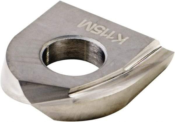 Kennametal - KDMB12M0 Grade K115M Carbide Milling Insert - Uncoated, 0.0984" Thick, 6mm Corner Radius - Americas Industrial Supply