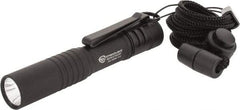 Streamlight - White LED Bulb, 45 Lumens, Mini Flashlight - Black Aluminum Body, 1 AAA Alkaline Battery Included - Americas Industrial Supply