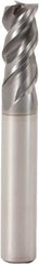 Seco - 12mm, 3 Flute, Single End, Solid Carbide, 2mm Corner Radius End Mill - 80mm OAL, 48° Helix, Right Hand Flute, 26mm LOC, Right Hand Cut - Americas Industrial Supply