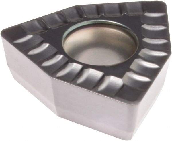 Kennametal - DFT030304 MD Grade KCU40 Carbide Indexable Drill Insert - TiN/TiAlN Finish, Trigon, 6mm Inscribed Circle - Americas Industrial Supply