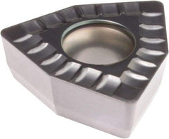 Kennametal - DFT030304 MD Grade KCU40 Carbide Indexable Drill Insert - TiN/TiAlN Finish, Trigon, 6mm Inscribed Circle - Americas Industrial Supply