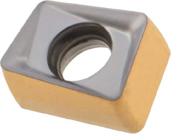 Iscar - H490 ANKX090408 TR Grade IC830 Carbide Milling Insert - TiAlN/TiN Finish, 0.2047" Thick, 0.8mm Corner Radius - Americas Industrial Supply