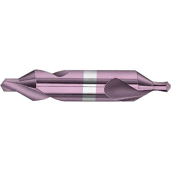 Magafor - #4 Plain Cut 60° Incl Angle Solid Carbide Combo Drill & Countersink - Americas Industrial Supply