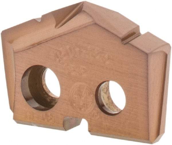 Allied Machine and Engineering - 15.5mm Diam x 1/8" Thick, Seat Code 0, 132° Included Angle Spade Drill Insert - AM200 Coated, Cobalt, Grade Super Cobalt, Series GEN2 T-A - Americas Industrial Supply