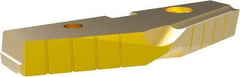 Allied Machine and Engineering - 3-19/32" Diam x 7/16" Thick, Seat Code 7, 144° Included Angle Spade Drill Insert - TiN Coated, High Speed Steel, Series T-A - Americas Industrial Supply