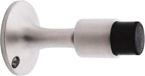 IVES - 6" Projection Wall Door Stop - Screw Mount, Satin Chrome Finish - Americas Industrial Supply