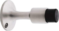 IVES - 6" Projection Wall Door Stop - Screw Mount, Satin Chrome Finish - Americas Industrial Supply