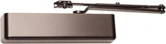 Falcon - 13-1/4" Closer Body Length, Medium Duty Multi-Sized Door Closer Manual Damper - Dark Bronze Finish, Non-Handed - Americas Industrial Supply