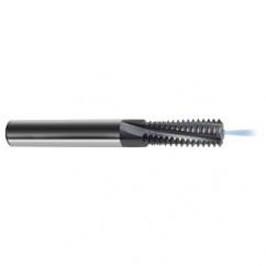 M10 x 1.0 4FL Carbide Thread Mill Tap-Coolant Thru-TiCN - Americas Industrial Supply