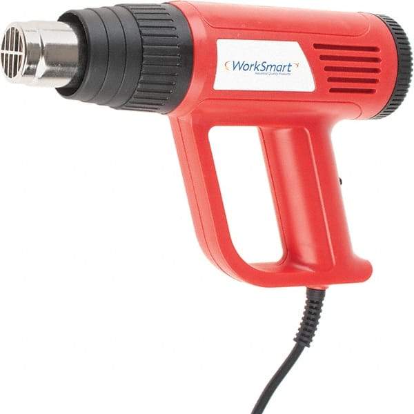 Value Collection - 104 to 932°F Heat Setting, Heat Gun - 120 Volts, 12.5 Amps, 1,500 Watts, 6' Cord Length - Americas Industrial Supply