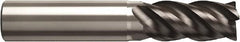 Seco - 16mm, 34mm LOC, 16mm Shank Diam, 90mm OAL, 4 Flute, Solid Carbide Square End Mill - Single End, SIRON-A Finish, Helical Flute, 40° Helix, Right Hand Cut, Right Hand Flute - Americas Industrial Supply