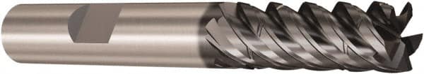 Seco - 12mm, 5 Flute, Single End, Solid Carbide, Corner Chamfer End Mill - 99mm OAL, 48° Helix, Right Hand Flute, 45mm LOC, Right Hand Cut - Americas Industrial Supply