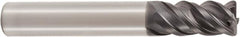 Seco - 8mm, 4 Flute, Single End, Solid Carbide, 0.4mm Corner Radius End Mill - 55mm OAL, 48° Helix, Right Hand Flute, 16mm LOC, Right Hand Cut - Americas Industrial Supply