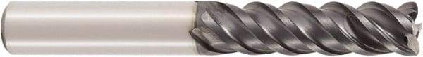Seco - 10mm, 4 Flute, Single End, Solid Carbide, 1mm Corner Radius End Mill - 75mm OAL, 48° Helix, Right Hand Flute, 36mm LOC, Right Hand Cut - Americas Industrial Supply