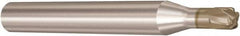 Seco - 3mm, 4 Flute, Single End, Solid Carbide, 0.75mm Corner Radius End Mill - 50mm OAL, 10° Helix, Right Hand Flute, 0.75mm LOC, Right Hand Cut, 6mm Extended Reach - Americas Industrial Supply