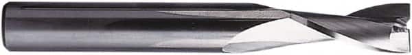 Seco - 8mm, 10mm LOC, 7.8mm Shank Diam, 100mm OAL, 2 Flute, Solid Carbide Square End Mill - Single End, Uncoated, Helical Flute, 25° Helix, Centercutting, Right Hand Cut, Right Hand Flute - Americas Industrial Supply