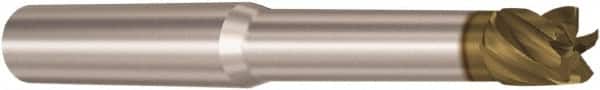 Seco - 8mm, 5 Flute, Single End, Solid Carbide, 2mm Corner Radius End Mill - 85mm OAL, 28° Helix, Right Hand Flute, 8mm LOC, Right Hand Cut, 40mm Extended Reach - Americas Industrial Supply