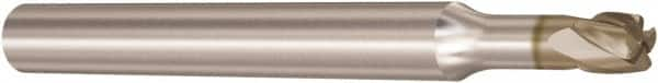 Seco - 3mm, 4 Flute, Single End, Solid Carbide, 0.5mm Corner Radius End Mill - 40mm OAL, 28° Helix, Right Hand Flute, 3mm LOC, Right Hand Cut, 8mm Extended Reach - Americas Industrial Supply