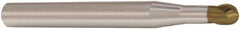 Seco - 4mm Diam, 4mm LOC, 2 Flute Solid Carbide Ball End Mill - HXT Finish, Single End, 80mm OAL, 6mm Shank Diam, Spiral Flute - Americas Industrial Supply