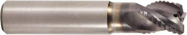 Seco - 25mm, 3 Flute, Single End, Solid Carbide, 0.5mm Corner Radius End Mill - 125mm OAL, 37.5° Helix, Right Hand Flute, 50mm LOC, Right Hand Cut, 75mm Extended Reach - Americas Industrial Supply