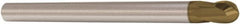 Seco - 10mm Diam, 10mm LOC, 2 Flute Solid Carbide Ball End Mill - HXT Finish, Single End, 65mm OAL, 10mm Shank Diam, Spiral Flute - Americas Industrial Supply