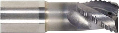 Seco - 12mm Diam, Medium Pitch, 26mm LOC, 2 Flute Solid Carbide 1mm Corner Radius Roughing End Mill - MEGA-T Finish, 95mm OAL, 12mm Shank Diam, Single End, Centercutting, 37.5° Helix - Americas Industrial Supply