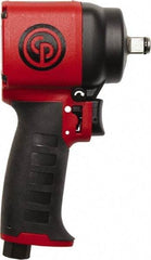 Chicago Pneumatic - 1/2" Drive, 9,400 RPM, 450 Ft/Lb Torque Impact Wrench - Pistol Grip Handle, 22 CFM, 1/4" Inlet - Americas Industrial Supply