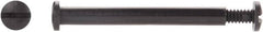 Made in USA - #10-24 Thread Screw & Barrel, Pan Head, Slotted Drive, Nylon Sex Bolt & Binding Post - Uncoated, 3/8" Screw Length, 3/4" Long Barrel, Grade 6/6 - Americas Industrial Supply