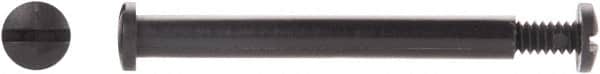 Made in USA - #10-24 Thread Screw & Barrel, Pan Head, Slotted Drive, Nylon Sex Bolt & Binding Post - Uncoated, 3/8" Screw Length, 3/8" Long Barrel, Grade 6/6 - Americas Industrial Supply