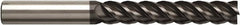 Seco - 12mm, 65mm LOC, 12mm Shank Diam, 125mm OAL, 4 Flute, Solid Carbide Square End Mill - Single End, NXT Finish, Helical Flute, Centercutting, Right Hand Cut, Right Hand Flute, Series JS514 - Americas Industrial Supply