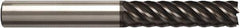 Seco - 12mm, 45mm LOC, 12mm Shank Diam, 100mm OAL, 6 Flute, Solid Carbide Square End Mill - Single End, NXT Finish, Helical Flute, 45° Helix, Centercutting, Right Hand Cut, Right Hand Flute, Series JS520 - Americas Industrial Supply