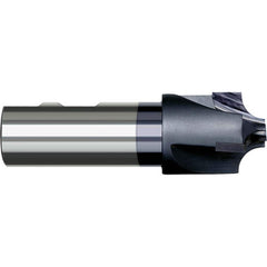Harvey Tool - Corner Rounding End Mills; Material: Carbide Tipped ; Single or Double End: Single ; Radius (Inch): 7/16 ; Radius (Decimal Inch): 0.4370 ; Mill Diameter (Inch): 1-3/8 ; Mill Diameter (Decimal Inch): 1.3750 - Exact Industrial Supply