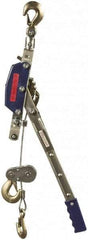 Value Collection - 4,000 Lb Lifting Capacity, 8-1/2' Lift Height, Puller Hoist - Made from Wire Rope - Americas Industrial Supply