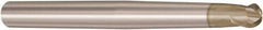 Seco - 6mm Diam, 6mm LOC, 2 Flute Solid Carbide Ball End Mill - HXT Finish, Single End, 100mm OAL, 8mm Shank Diam, Spiral Flute - Americas Industrial Supply