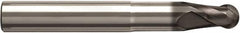 Seco - 4mm Diam, 4mm LOC, 2 Flute Solid Carbide Ball End Mill - NXT Finish, Single End, 57mm OAL, 6mm Shank Diam, Spiral Flute - Americas Industrial Supply
