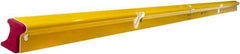 Stabila - 96" Long 3 Vial R-Beam Level - Aluminum, Yellow, 2 Plumb & 1 Level Vials - Americas Industrial Supply