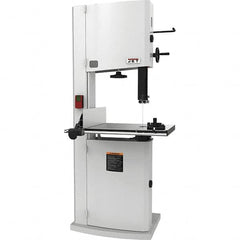 Jet - 18" Throat Capacity, Step Pulley Vertical Bandsaw - 2,300/3,800 SFPM, 1.75 hp, Single Phase - Americas Industrial Supply