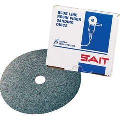Sait - 7" Diam 7/8" Hole 36 Grit Fiber Disc - Zirconia Alumina, 7,000 Max RPM - Americas Industrial Supply