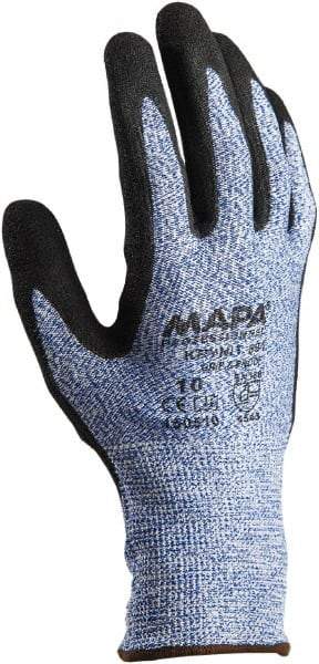 MAPA Professional - Size 2XL (11), ANSI Cut Lvl 4, Puncture Lvl 3, Abrasion Lvl 4, Nitrile Coated HDPE Cut Resistant Gloves - Palm Coated, HDPE Lining, Knit Wrist, Gray, Paired - Americas Industrial Supply