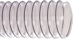 Flexaust - 2" ID, 29 Hg Vac Rating, 19 psi, PVC Vacuum & Duct Hose - 50' Long, Clear, 2.08" Bend Radius, 20 to 160°F - Americas Industrial Supply